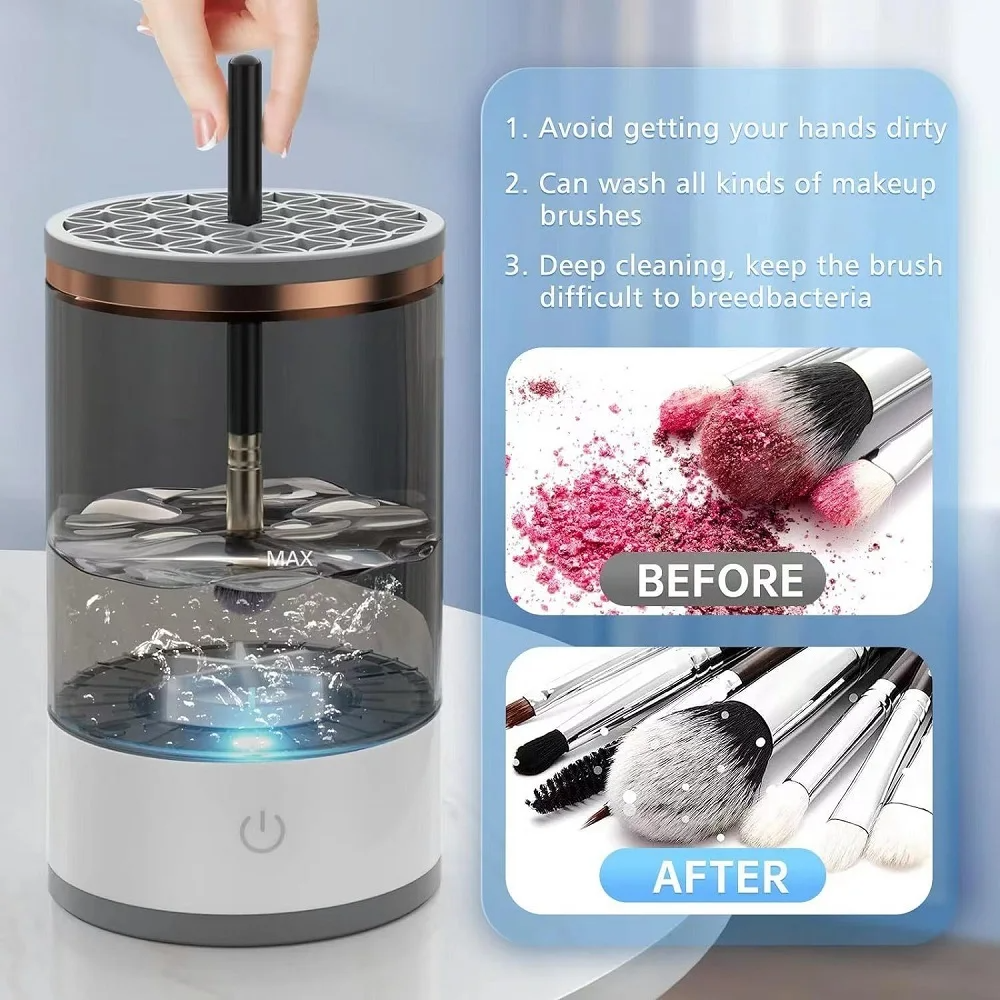 Electric Automatic Makeup Brush Cleaner & Dryer
