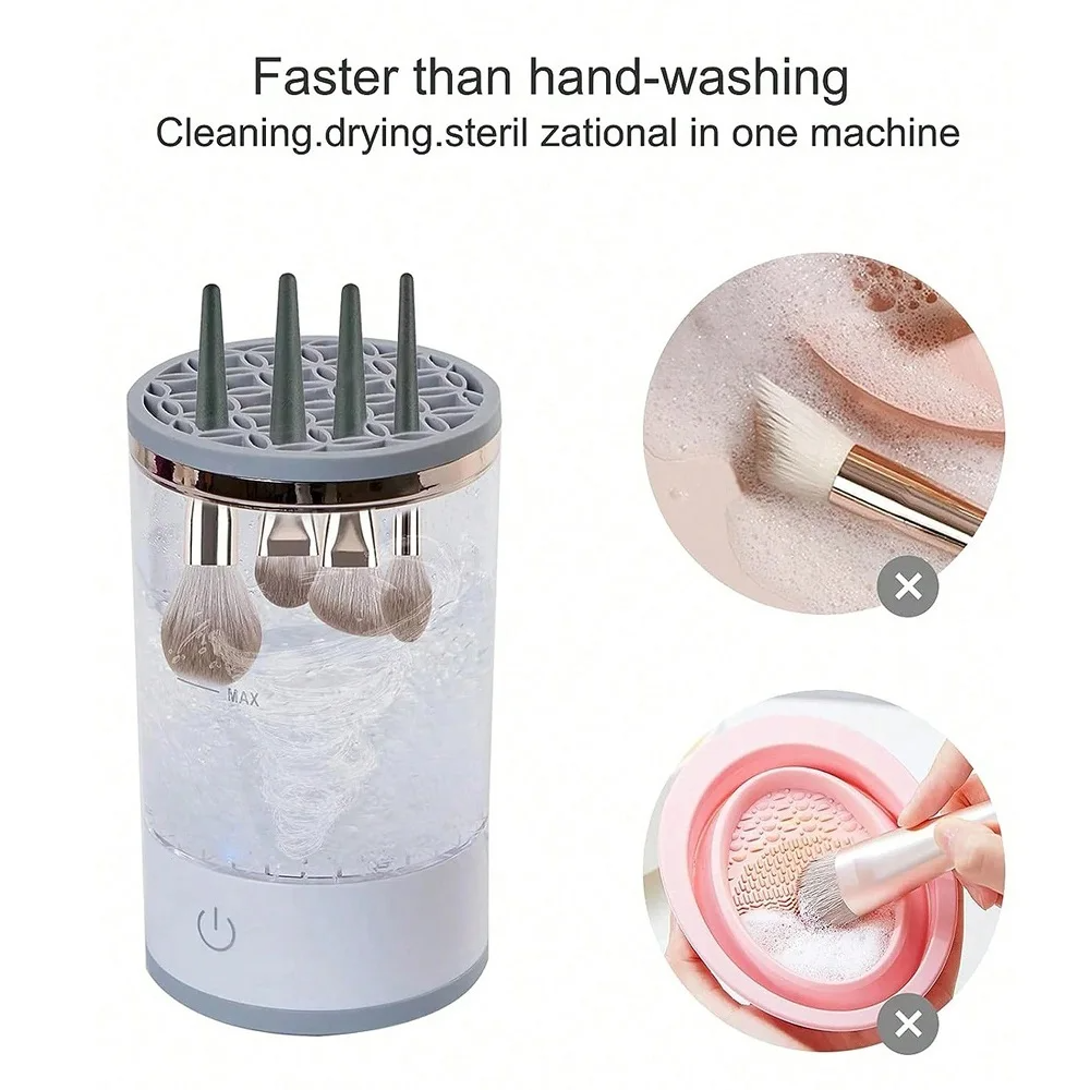 Electric Automatic Makeup Brush Cleaner & Dryer