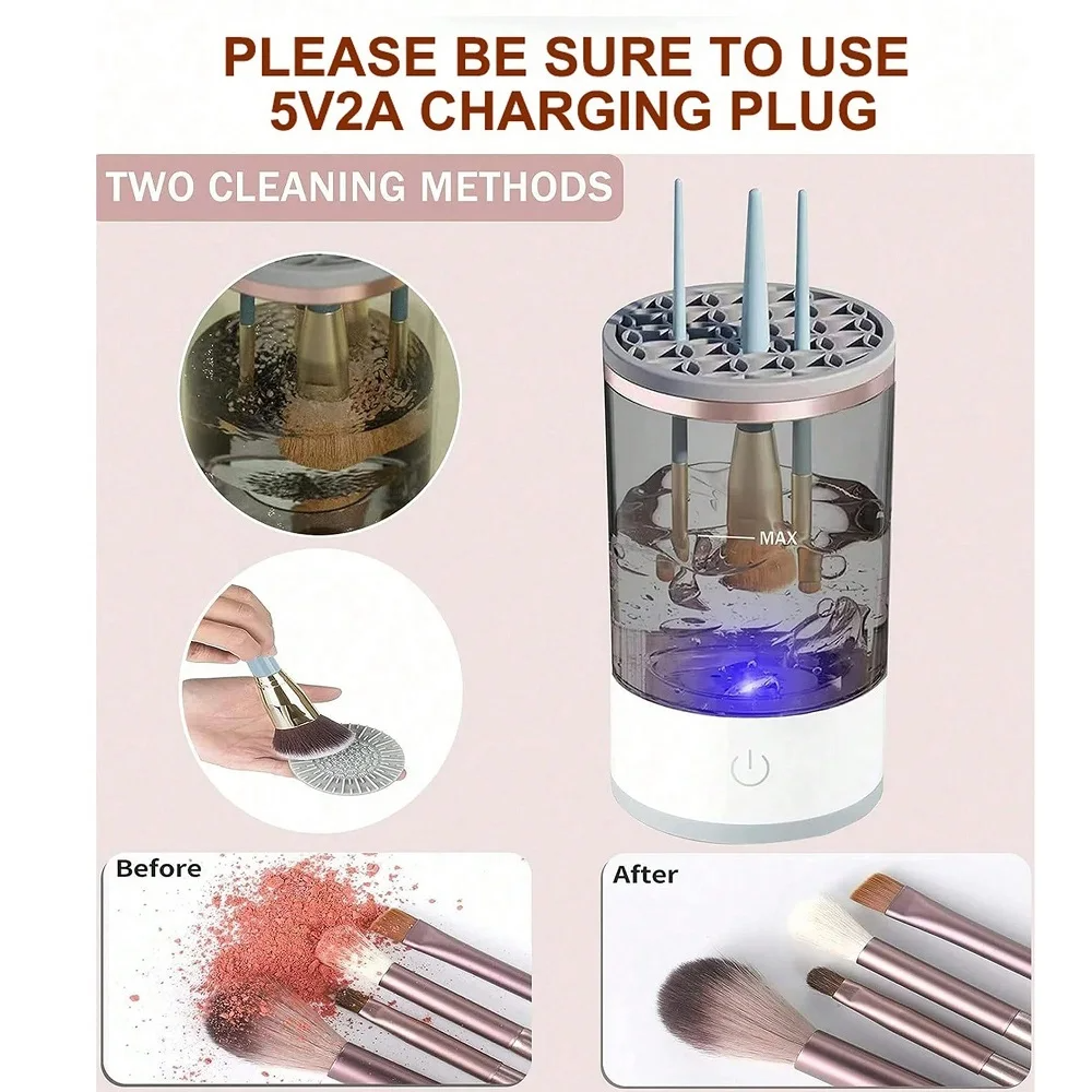 Electric Automatic Makeup Brush Cleaner & Dryer