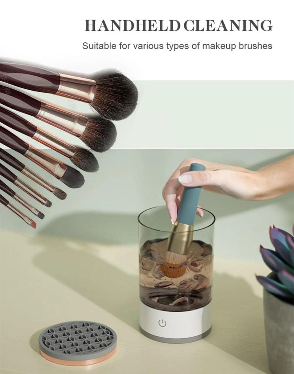 Electric Automatic Makeup Brush Cleaner & Dryer